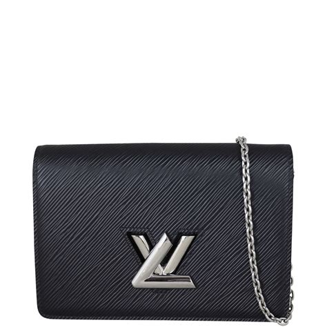 lv twist belt chain wallet